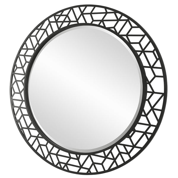 Uttermost Mosaic Metal Round Mirror 09907 MDF,IRON,MIRROR
