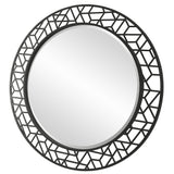 Uttermost Mosaic Metal Round Mirror 09907 MDF,IRON,MIRROR