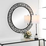 Uttermost Mosaic Metal Round Mirror 09907 MDF,IRON,MIRROR