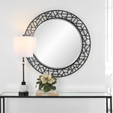 Uttermost Mosaic Metal Round Mirror 09907 MDF,IRON,MIRROR