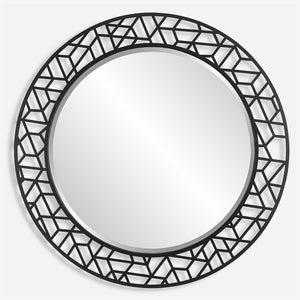 Uttermost Mosaic Metal Round Mirror 09907 MDF,IRON,MIRROR