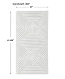 Uttermost Nexus Wood Geometric Wall Decor 04346 FIR,MDF