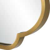 Uttermost Athena Brushed Brass Mirror 09904 STAINLESS STEEL,MIRROR,MDF