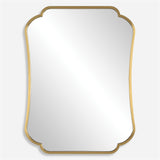 Athena Brushed Brass Mirror