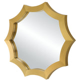 Uttermost Flare Brushed Brass Round Mirror 09906 STAINLESS STEEL,MIRROR,MDF