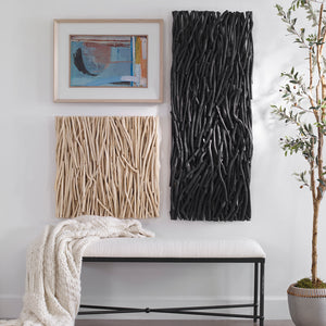 Uttermost Gathered Teak Square Bleached Wood Wall Decor 04352 TEAK BRANCH