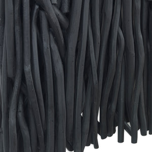 Uttermost Gathered Teak Square Black Wood Wall Decor 04353 TEAK BRANCH