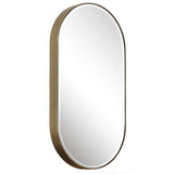 Uttermost Lago Oval Gold Mirror 09914 Iron+Mirror