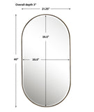 Uttermost Lago Oval Gold Mirror 09914 Iron+Mirror