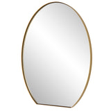 Uttermost Cabell Brass Oval Mirror 09924 STAINLESS STEEL,MDF,GLASS