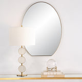 Uttermost Cabell Brass Oval Mirror 09924 STAINLESS STEEL,MDF,GLASS