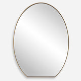 Uttermost Cabell Brass Oval Mirror 09924 STAINLESS STEEL,MDF,GLASS