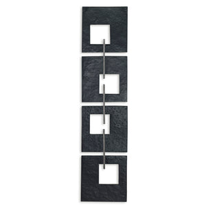 Uttermost Linked Champagne Metal Wall Decor 04354 IRON SHEET AND TUBE