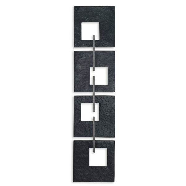 Uttermost Linked Champagne Metal Wall Decor 04354 IRON SHEET AND TUBE