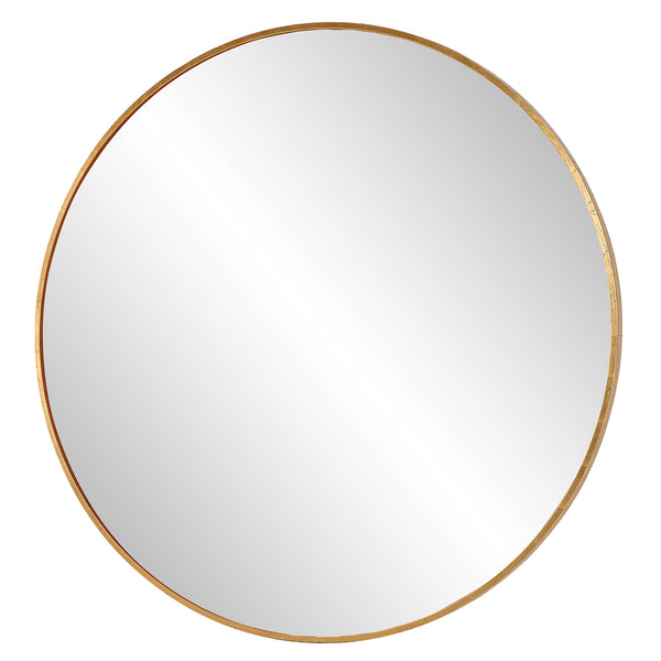 Uttermost Junius Large Gold Round Mirror 09928 MIRROR, MDF, IRON