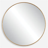 Uttermost Junius Large Gold Round Mirror 09928 MIRROR, MDF, IRON