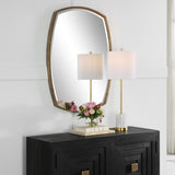 Uttermost Varenna Aged Gold Vanity Mirror 09929 Iron,mirror, MDF