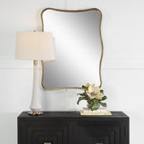 Uttermost Pavia Curvy Vanity Mirror 09930 Iron ,mirror, MDF