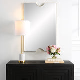 Uttermost Ticket Gold Vanity Mirror 09933 IRON, MIRROR, MDF