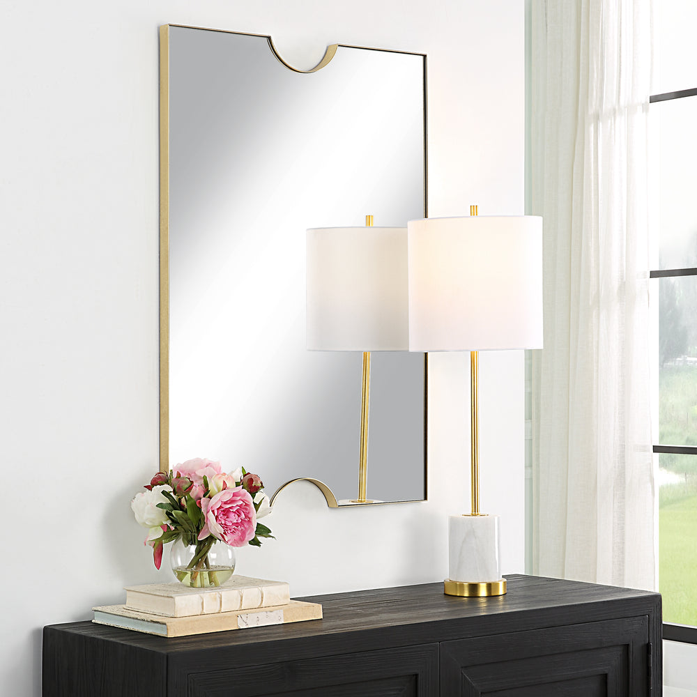 Uttermost Ticket Gold Vanity Mirror 09933 IRON, MIRROR, MDF