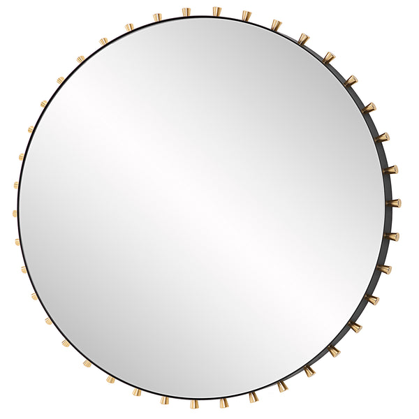 Uttermost Cosmopolitan Round Mirror 09936 IRON, MIRROR, MDF, ALUMINIUM ALLOY