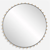 Uttermost Cosmopolitan Round Mirror 09936 IRON, MIRROR, MDF, ALUMINIUM ALLOY