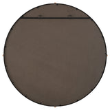 Uttermost Bonded Round Black Mirror 09939 IRON, MIRROR, MDF, PINE