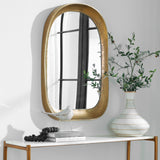 Uttermost Bradano Brass Arch Mirror  07086 Cast Aluminum, Glass, MDF