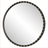 Uttermost Sele Oversized Round Mirror 09949 MIRROR, MDF, BEECH