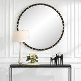 Uttermost Sele Oversized Round Mirror 09949 MIRROR, MDF, BEECH