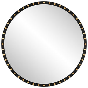 Uttermost Sele Oversized Round Mirror 09949 MIRROR, MDF, BEECH