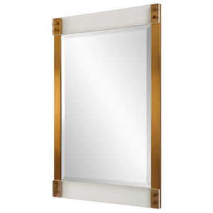 Uttermost Nera Plated Brass Mirror 09953 STAINLESS STEEL,ACRYLIC,MIRROR,MDF