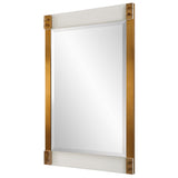 Uttermost Nera Plated Brass Mirror 09953 STAINLESS STEEL,ACRYLIC,MIRROR,MDF