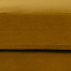 Lh Imports Missy Club Chair - Luxurious Dijon Velvet With Scoop Arm, Plush Cushioning & Elegant Pecan Legs Yellow,Brown Fabric, 85% Cotton,15% Polyester,Foam,Feather,Polyester Fibre,Dacron,Rubberwood Mis-01-dv