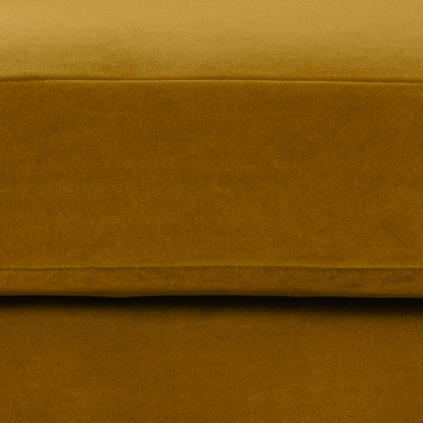 Lh Imports Missy Club Chair - Luxurious Dijon Velvet With Scoop Arm, Plush Cushioning & Elegant Pecan Legs Yellow,Brown Fabric, 85% Cotton,15% Polyester,Foam,Feather,Polyester Fibre,Dacron,Rubberwood Mis-01-dv