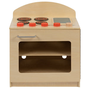 English Elm Hercules Children's Wooden Kitchen Stove - Safe, Durable Playset for Imaginative Role Play & Learning MK-DP001-GG