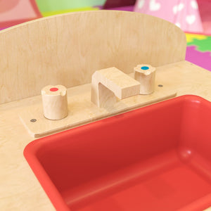 English Elm Hercules Children's Wooden Kitchen Sink - Durable, Safe Playset for Imaginative Role Play & Fun! MK-DP002-GG
