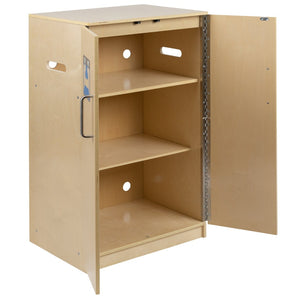 English Elm Hercules Children's Wooden Kitchen Refrigerator - Safe, Durable Play for Imaginative Role-Play Fun! MK-DP003-GG