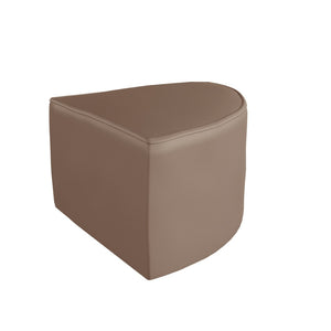 English Elm Bright Modular Classroom Soft Seating Chair - Backless Corner Design, Neutral Vinyl, Easy Clean! MK-KE15686-GG