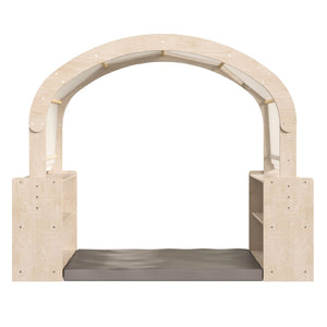 English Elm Bright Cozy Corner Reading Nook – Commercial Grade Wooden Canopy with Storage Shelves for Kids’ Spaces MK-KE18007-GG