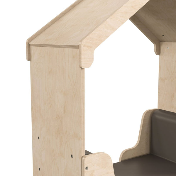 English Elm Bright Beginnings Commercial Grade Quiet Corner Nook with Soft Padded Seating for Kids' Reading Time MK-KE19806-GG