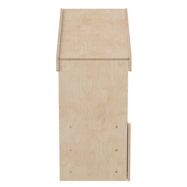 English Elm Bright Beginnings Commercial Grade Quiet Corner Nook with Soft Padded Seating for Kids' Reading Time MK-KE19806-GG