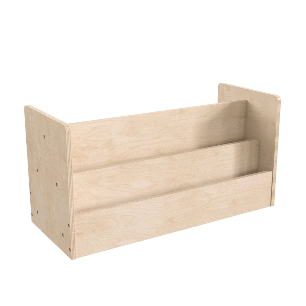 English Elm Bright Beginnings Double-Sided 2-Tier Classroom Book Display Shelf | Kid-Safe, Durable, Modular Design MK-KE20772-GG