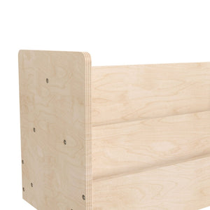 English Elm Bright Beginnings Double-Sided 2-Tier Classroom Book Display Shelf | Kid-Safe, Durable, Modular Design MK-KE20772-GG