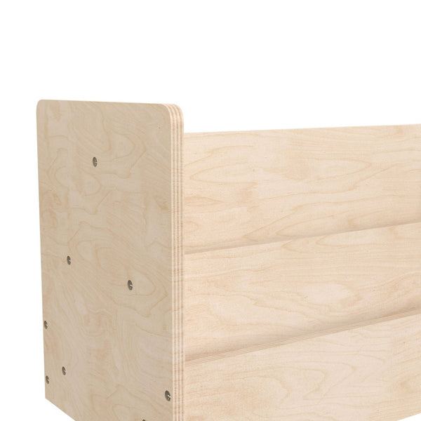 English Elm Bright Beginnings Double-Sided 2-Tier Classroom Book Display Shelf | Kid-Safe, Durable, Modular Design MK-KE20772-GG