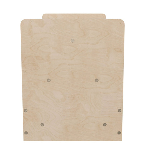 English Elm Bright Beginnings Double-Sided 2-Tier Classroom Book Display Shelf | Kid-Safe, Durable, Modular Design MK-KE20772-GG