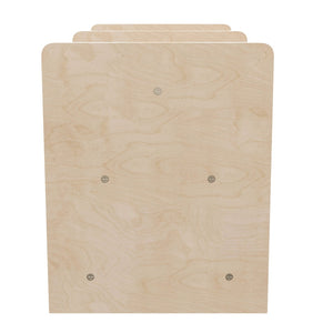 English Elm Bright Beginnings Double-Sided Modular 2-Tier Classroom Book Display Shelf with Clear Storage Bin MK-KE20789-GG