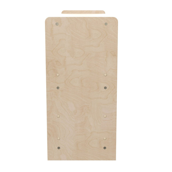 English Elm Bright Beginnings Extra Wide 5-Section Modular Wooden Classroom Storage Unit - Safe & Stylish Design MK-KE23957-GG