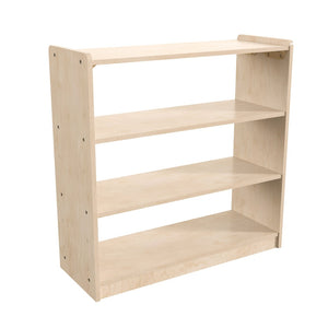 English Elm Bright Beginnings 3-Shelf Wooden Storage Unit - Safe, Durable Design for Organized Classrooms & Playrooms MK-KE23971-GG