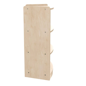 English Elm Bright Beginnings 3-Tier Wooden Classroom Storage Unit - Safe, Durable, Corner-Friendly Design! MK-KE24077-GG